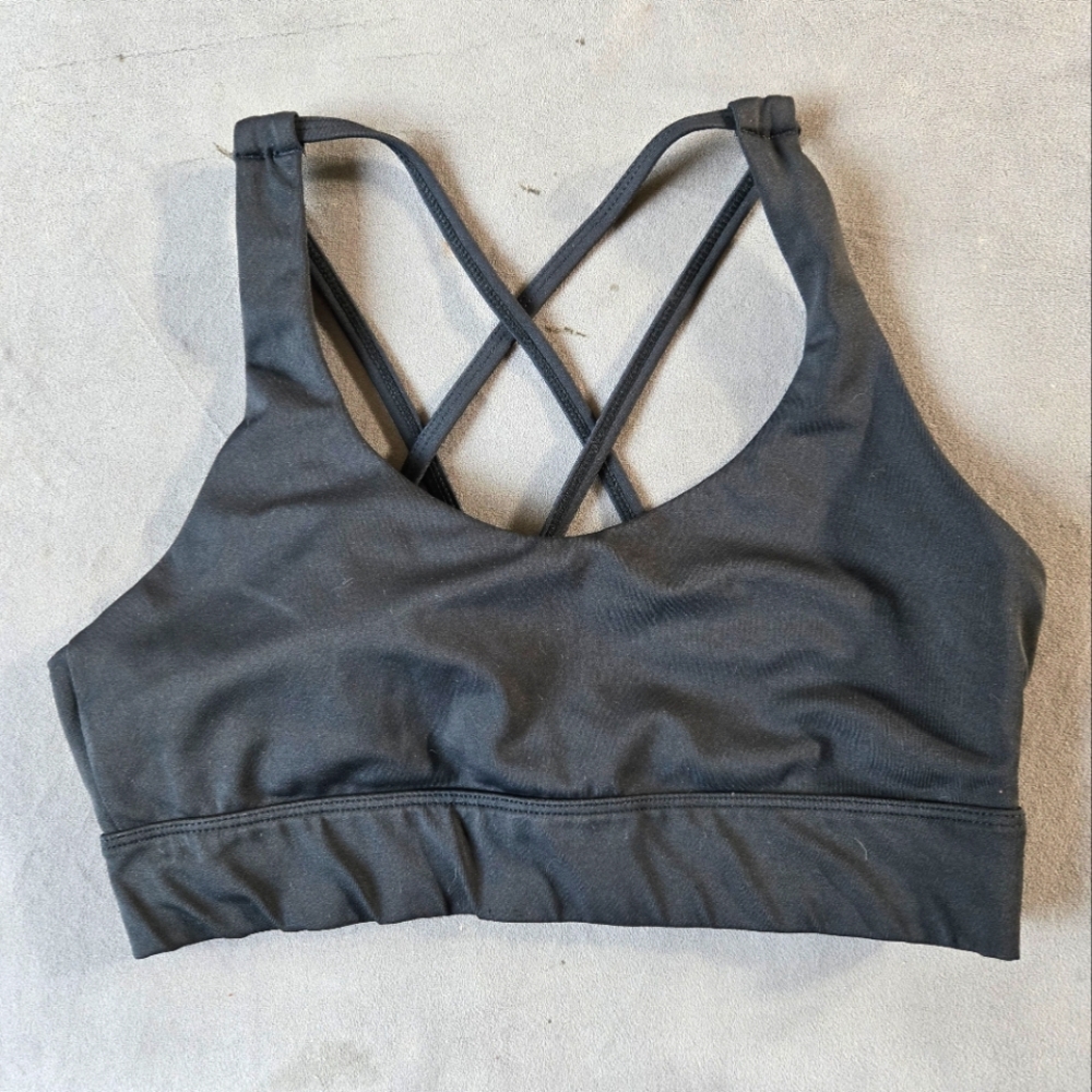 L - Zyia - Black Sports Bra